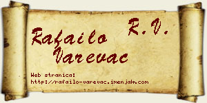 Rafailo Varevac vizit kartica